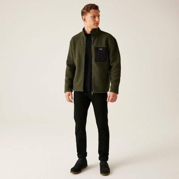 Polar męski Frankie Borg Fleece Regatta - dark khaki