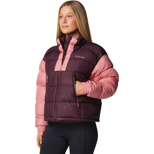 Kurtka puchowa damska Pike Lake II Cropped Columbia - Moonvista, Pink
