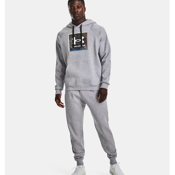 Bluza męska Rival Fleece Graphic Hoodie Under Armour - szara