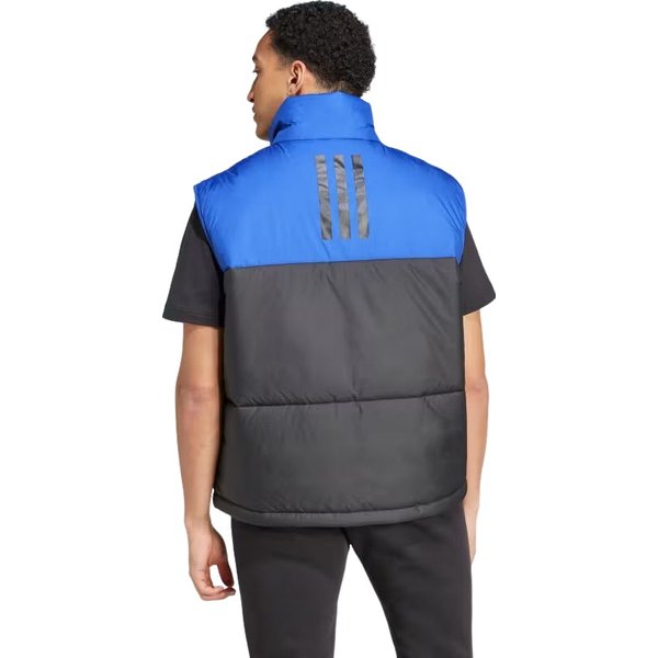 Kamizelka puchowa męska 3-Stripes Puffy Adidas - niebiesko-czarna