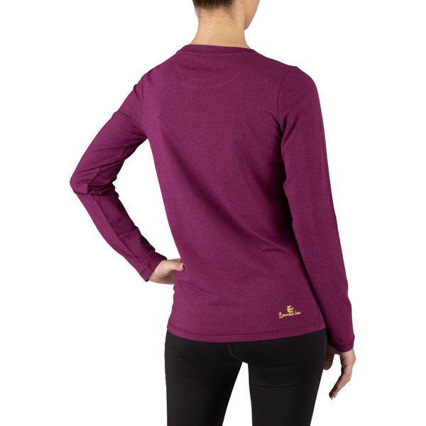 Longsleeve damski Lako Bamboo Lady Viking - bordowy