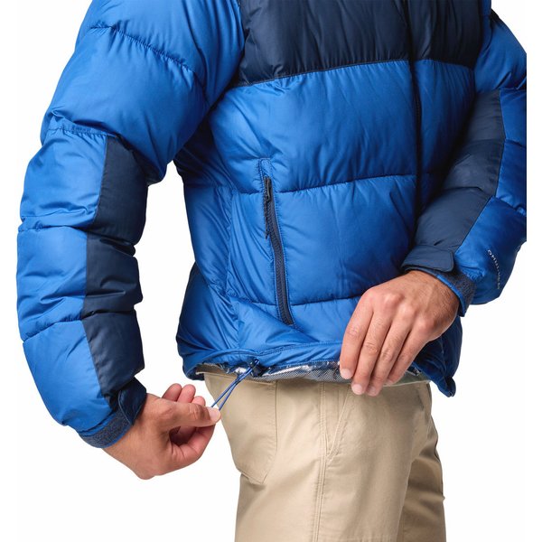 Kurtka puchowa męska Pike Lake II Hooded Columbia - Mountain Blue
