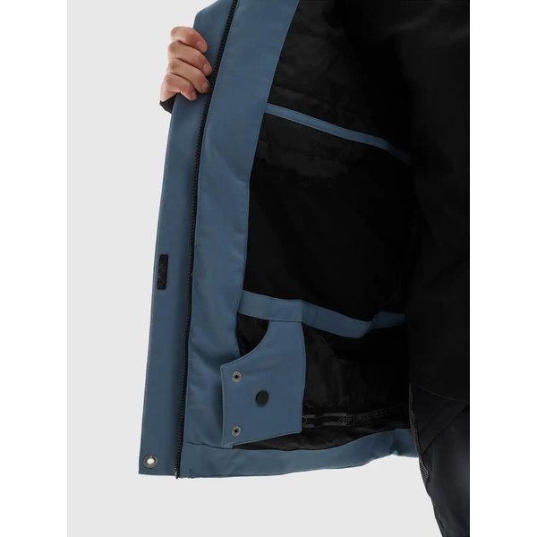 Kurtka snowboardowa damska TTJAF586 4F - denim