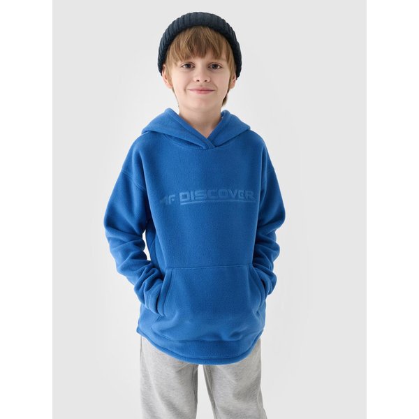 Bluza polarowa chłopięca TFLEM213 4F - denim
