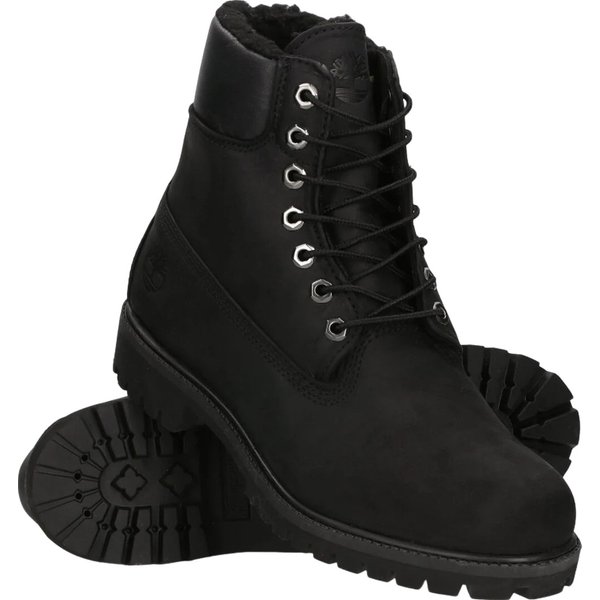 Buty, trapery 6 In Premium Fur Warm Lin Timberland - czarny