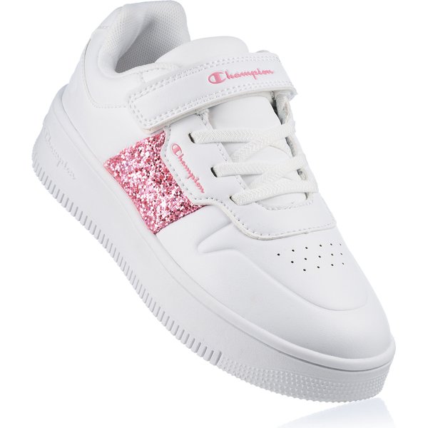 Buty Rebound Platform Sparkle Jr Champion - białe