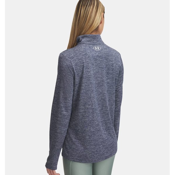 Bluza damska Tech 1/2 Zip Twist Under Armour - Downpour Gray/White