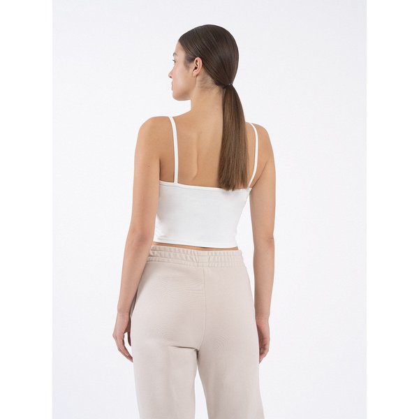 Top damski 4FAW23TTSHF0905 4F - kremowy