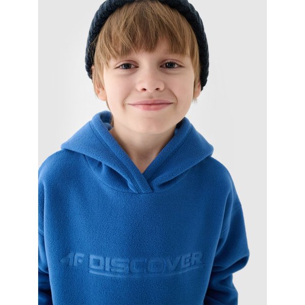 Bluza polarowa chłopięca TFLEM213 4F - denim