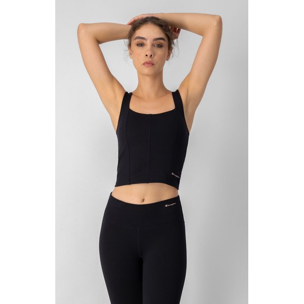 Biustonosz sportowy Bra Mini Logo Champion - czarny