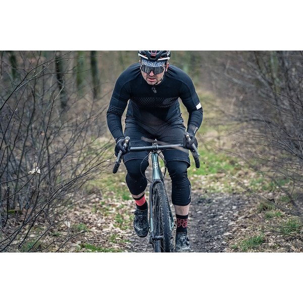 Koszulka rowerowa męska Ansino Silvini - czarny