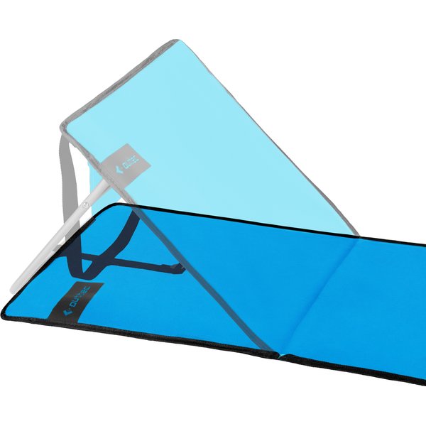 Mata, leżak plażowy z oparciem, składany Outtec - niebieska