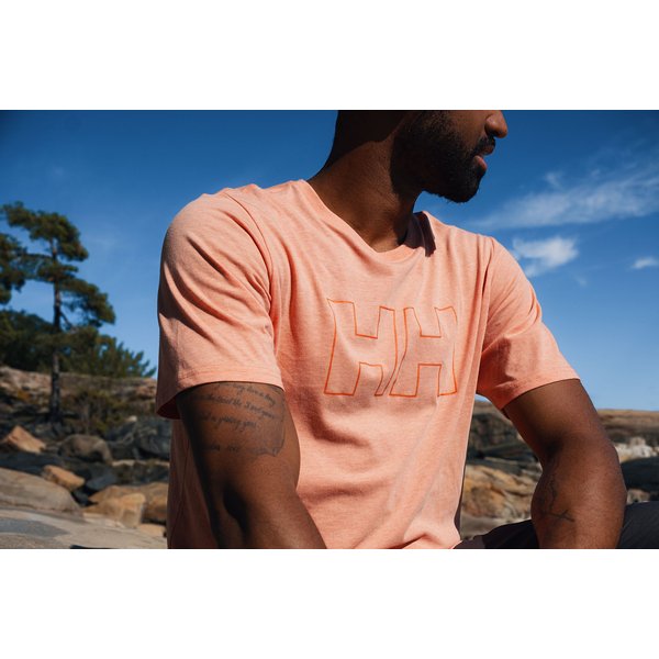 Koszulka męska Tech Logo Helly Hansen - cyber lime