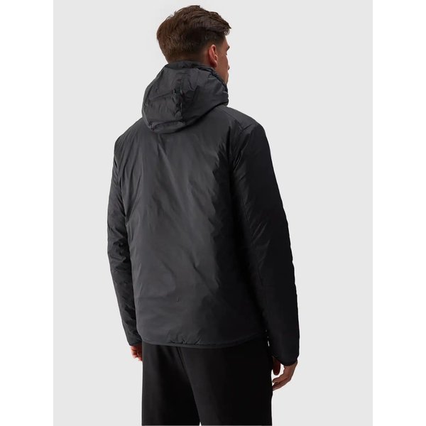 Kurtka puchowa dwustronna męska TDJAM486 4F - głęboka czerń