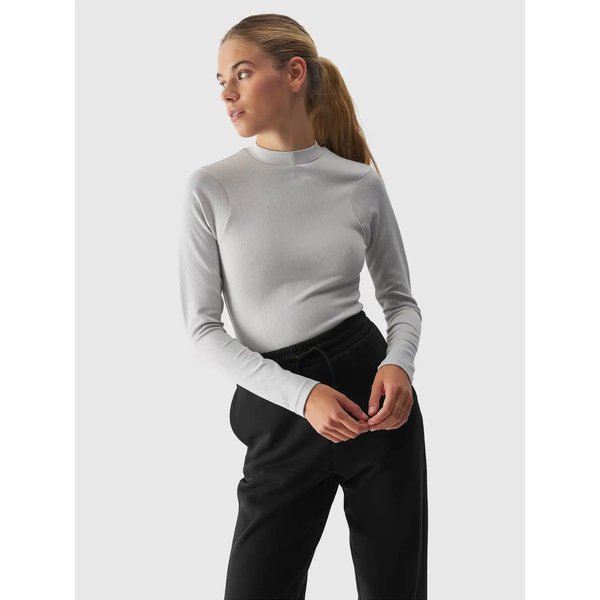 Longsleeve damski TLONF361 4F - szary