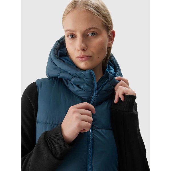 Kamizelka damska TVJAF143 4F - morska zieleń