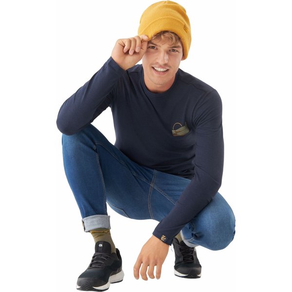 Longsleeve męski Escalante Viking - granatowy