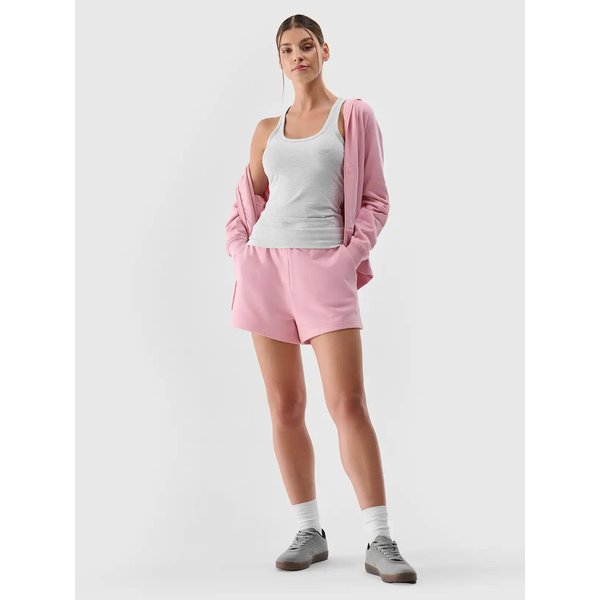 Bezrękawnik damski TSLEF124 4F - chłodny jasny szary melanż