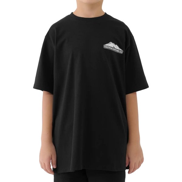 Koszulka chłopięca TTSHM2407 4F - głęboka czerń