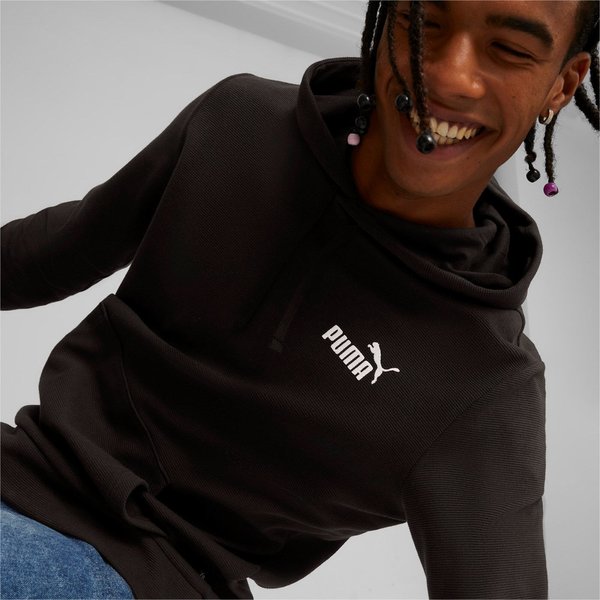 Bluza męska ESS Elevated Hoodie Puma - czarna