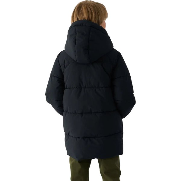 Płaszcz puchowy chłopięcy TDJAM464 4F - głęboka czerń