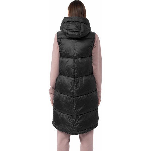 Kamizelka damska 4FAW23TVESF074 4F - głęboka czerń