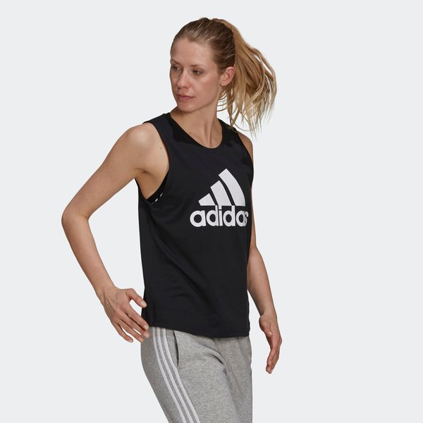 Bezrękawnik, top damski Essentials Big Logo Adidas - czarny