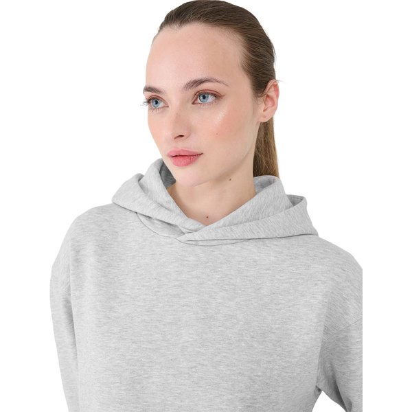 Bluza damska OTHWAW24TSWSF1681 Outhorn - ciepły jasny szary melanż