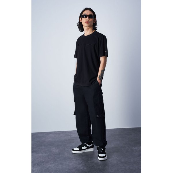 Koszulka męska Logo Script Comfort Champion - czarna