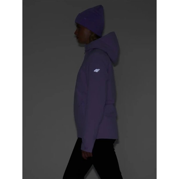 Kurtka narciarska damska TTJAF572 4F - jasny fiolet