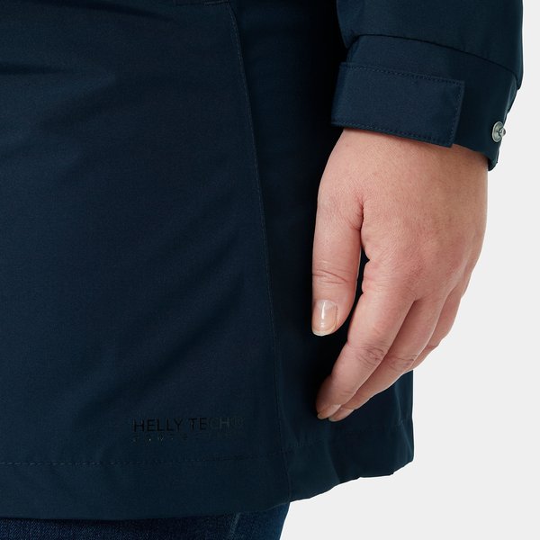 Płaszcz damski Aden Long Rain Helly Hansen - navy