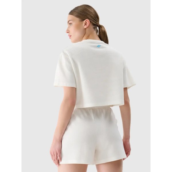 Spodenki damskie TSHOF531 4F - łamana biel