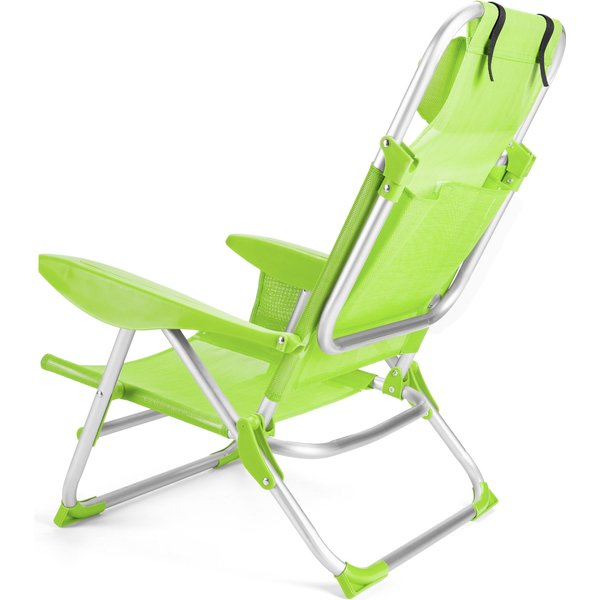 Krzesło plażowe z funkcją leżaka Sun Lite 2w1 Outtec - lime
