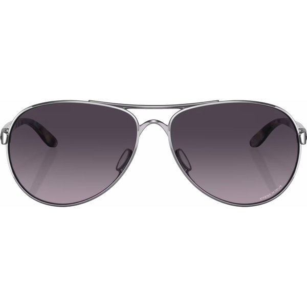 Okulary przeciwsłoneczne Feedback Oakley - polished chrome prizm grey gradient
