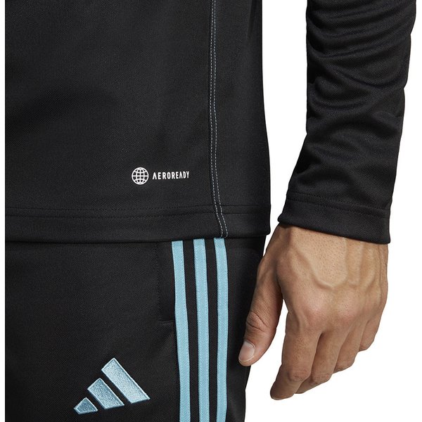 Bluza Męska Tiro 23 Club Training Top Adidas Czarny Niebieski