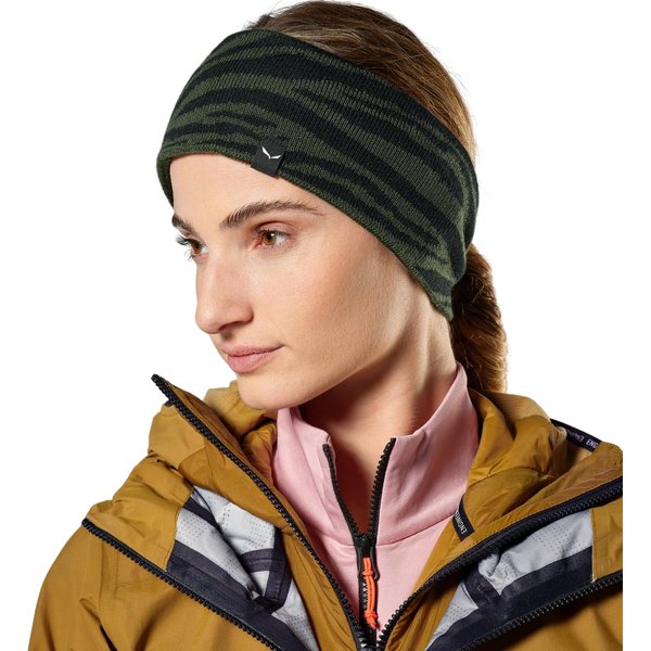 Opaska na głowę Sella Am Crevasse Headband Salewa - Crevasse Dark Olive