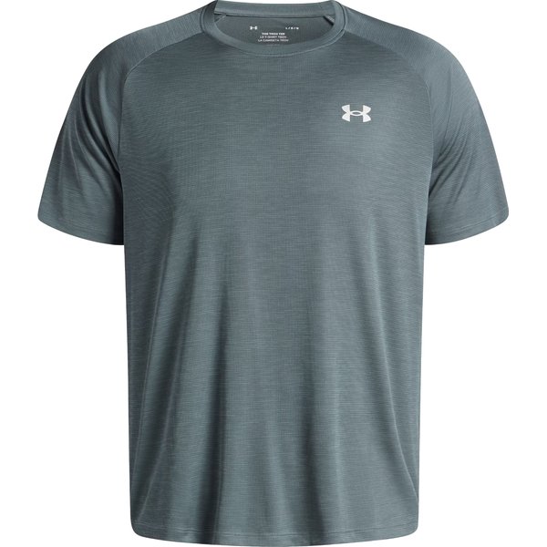 Koszulka męska Tech Textured Under Armour - Jasper Blue/White