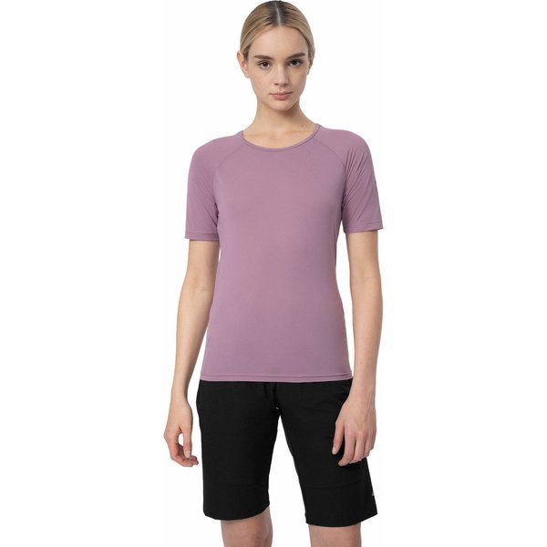 Koszulka rowerowa damska 4FSS23TFTSF181 4F - fioletowa