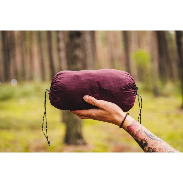 Hamak dwuosobowy z moskitierą Draka 330x145cm Lesovik - Burgundy Ron