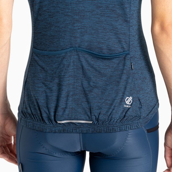 Koszulka rowerowa damska Pedal Through It II Dare2B - Moonlight Denim