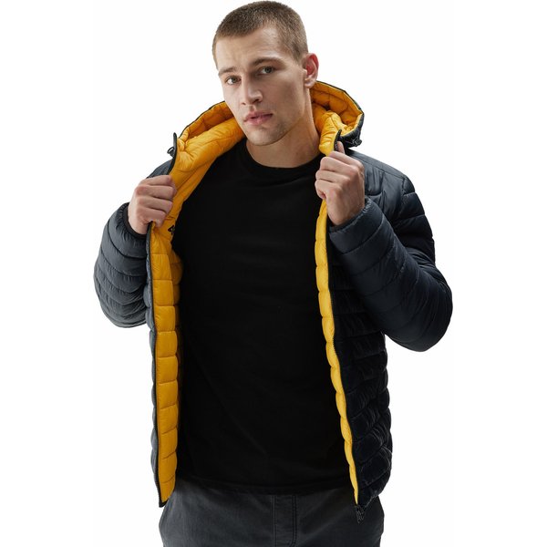 Kurtka puchowa dwustronna męska 4FAW23TDJAM242 4F - głęboka czerń