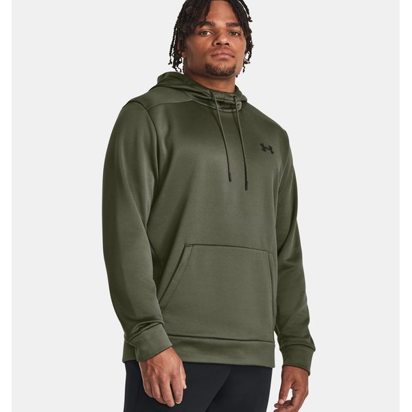 Bluza męska Armour Fleece Hoodie Under Armour - Marine OD Green/Black