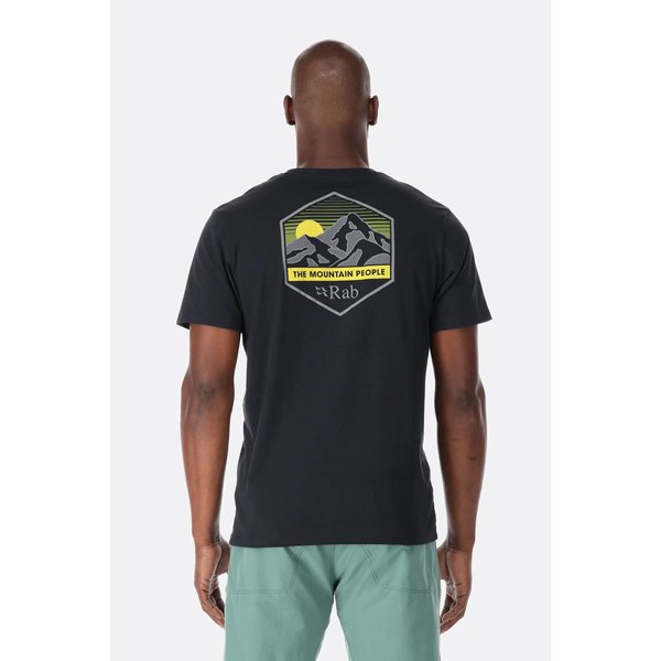 Koszulka męska Stance Mountain Peak Tee Rab - black