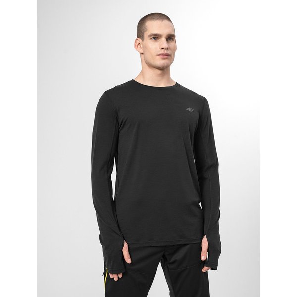 Longsleeve wełniany męski H4Z22 TSML012 4F