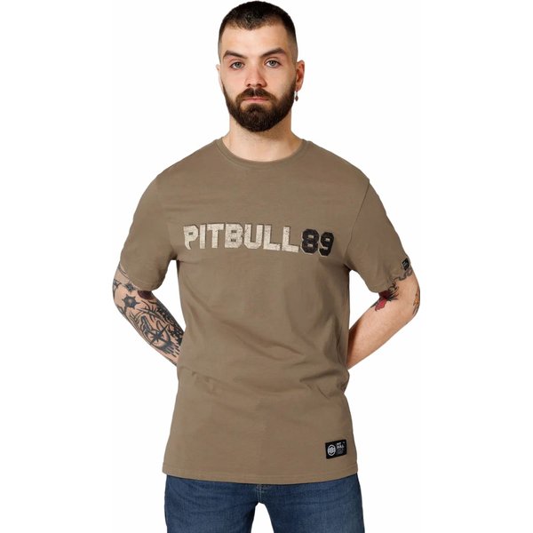 Koszulka męska Dog 89 Pitbull West Coast - brązowa
