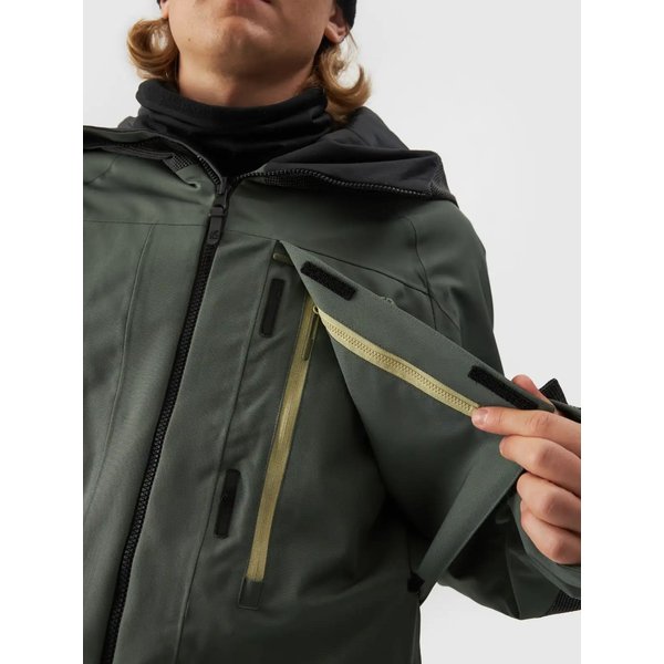 Kurtka snowboardowa męska TTJAM511 4F - khaki