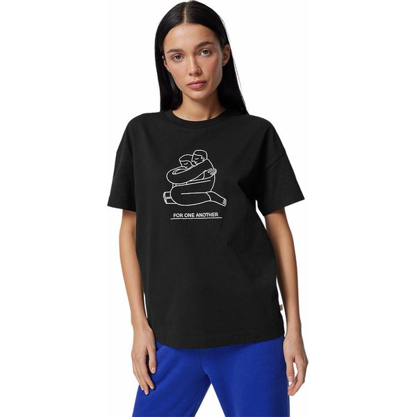 Koszulka damska OTHAW23TTSHF0844 Outhorn - głęboka czerń