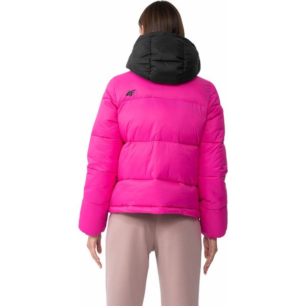 Kurtka puchowa damska 4FAW23TDJAF230 4F - fuksja