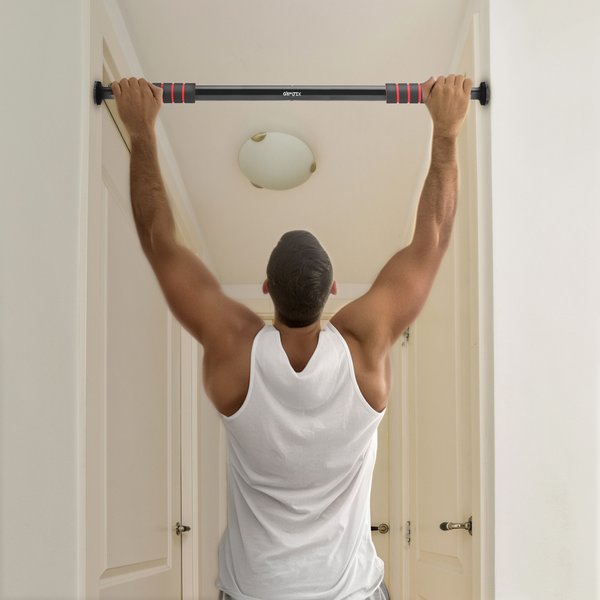 Drążek rozporowy do podciągania 63-100cm Gymtek - 63-100cm czerwony