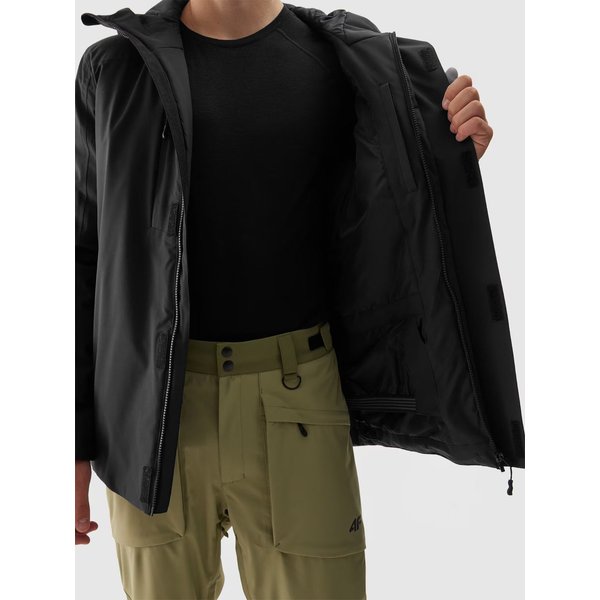 Kurtka narciarska męska TTJAM575 4F - głęboka czerń